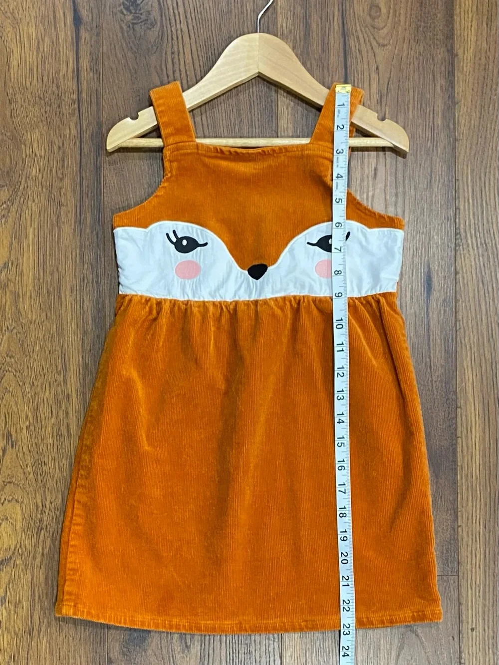 Gymboree Girls ‘Autumn Adventures’ Corduroy Fox Jumper and Tights Size 6